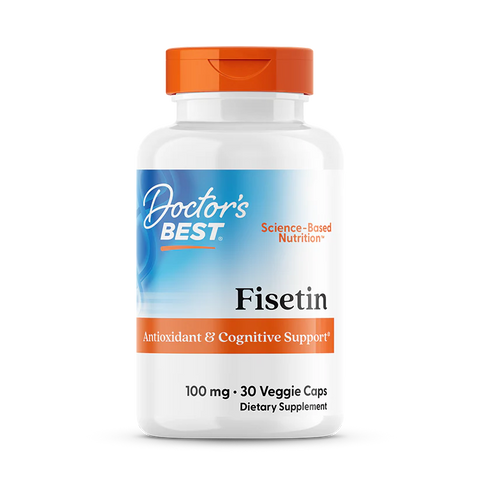 Fisetin from Doctor's Best, 100 mg in 30 veggie caps for antioxidants and cognitive support