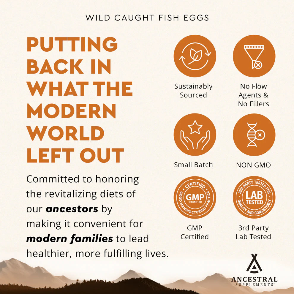 Fish Eggs - Wild Caught - 180 capsules