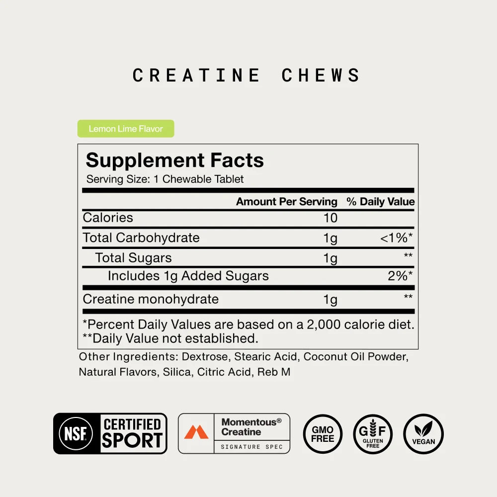 Creatine Chews - 150 chewable tablets