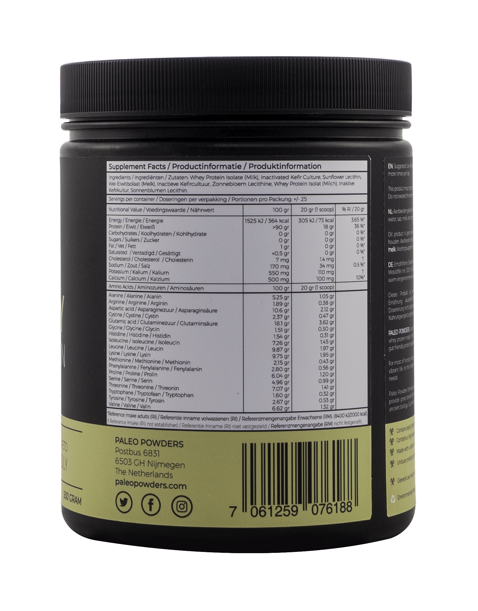 Kefir Whey - Fermented Protein Powder - 500 grams