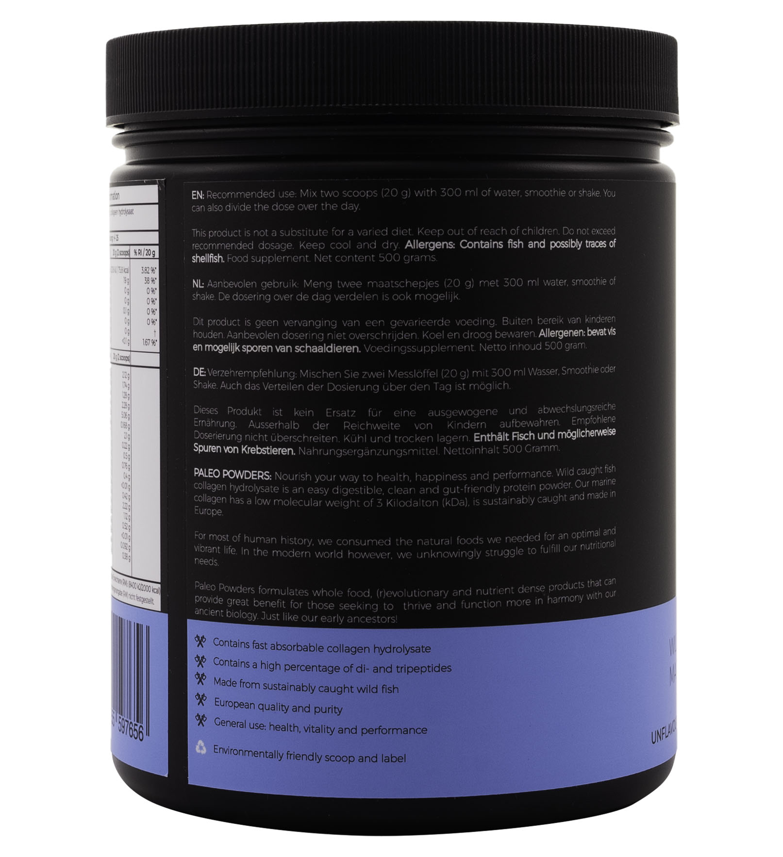 Collagen Hydrolysate - Wild Caught Fish - 500 grams