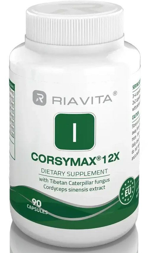 CorsyMAX 12x - Cordyceps mycelium extract - 90 capsules