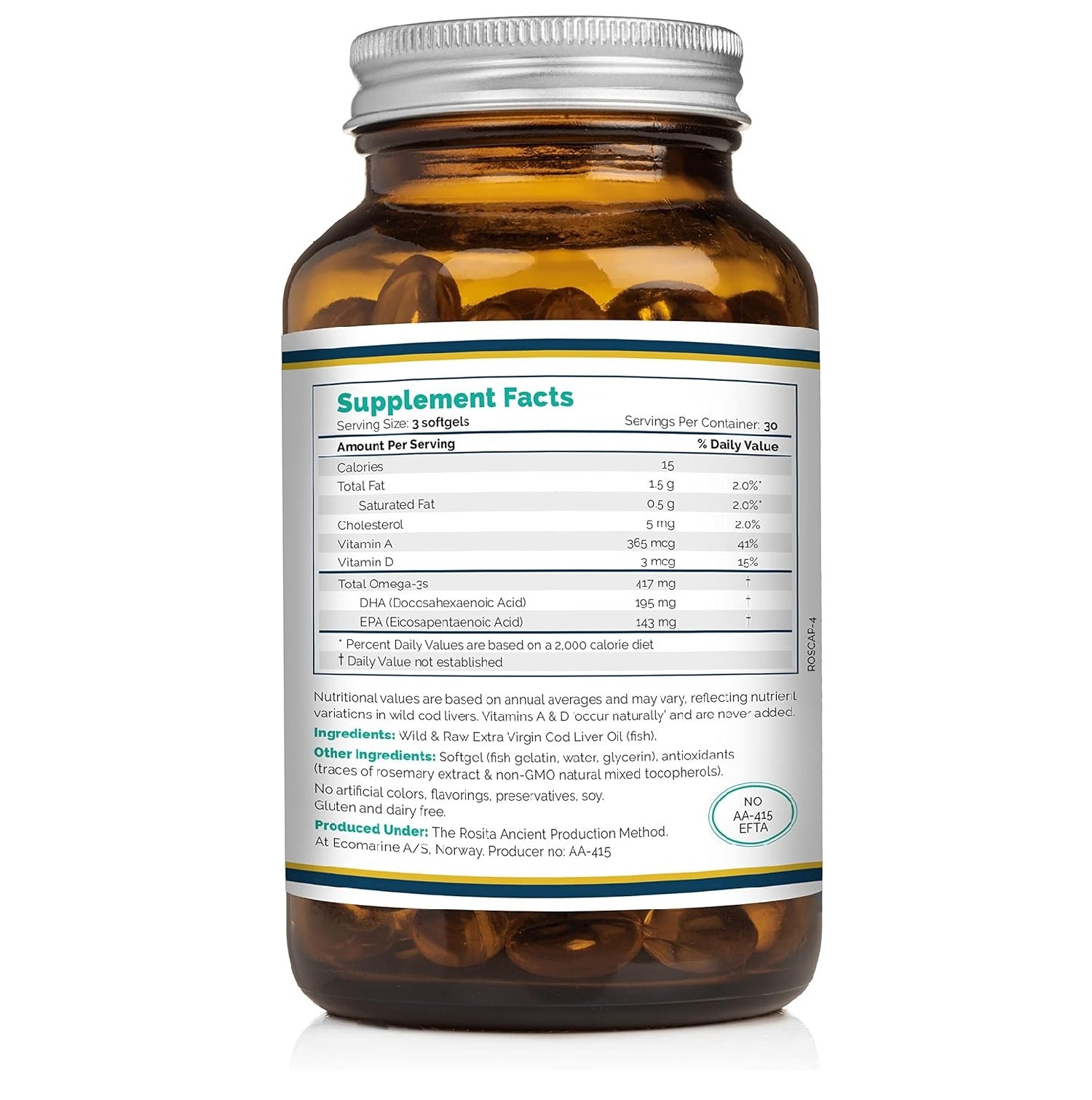 Extra Virgin Cod Liver Oil - 90 softgels