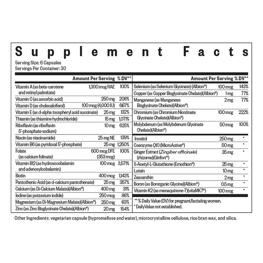 Optimal Prenatal MF - 180 capsules