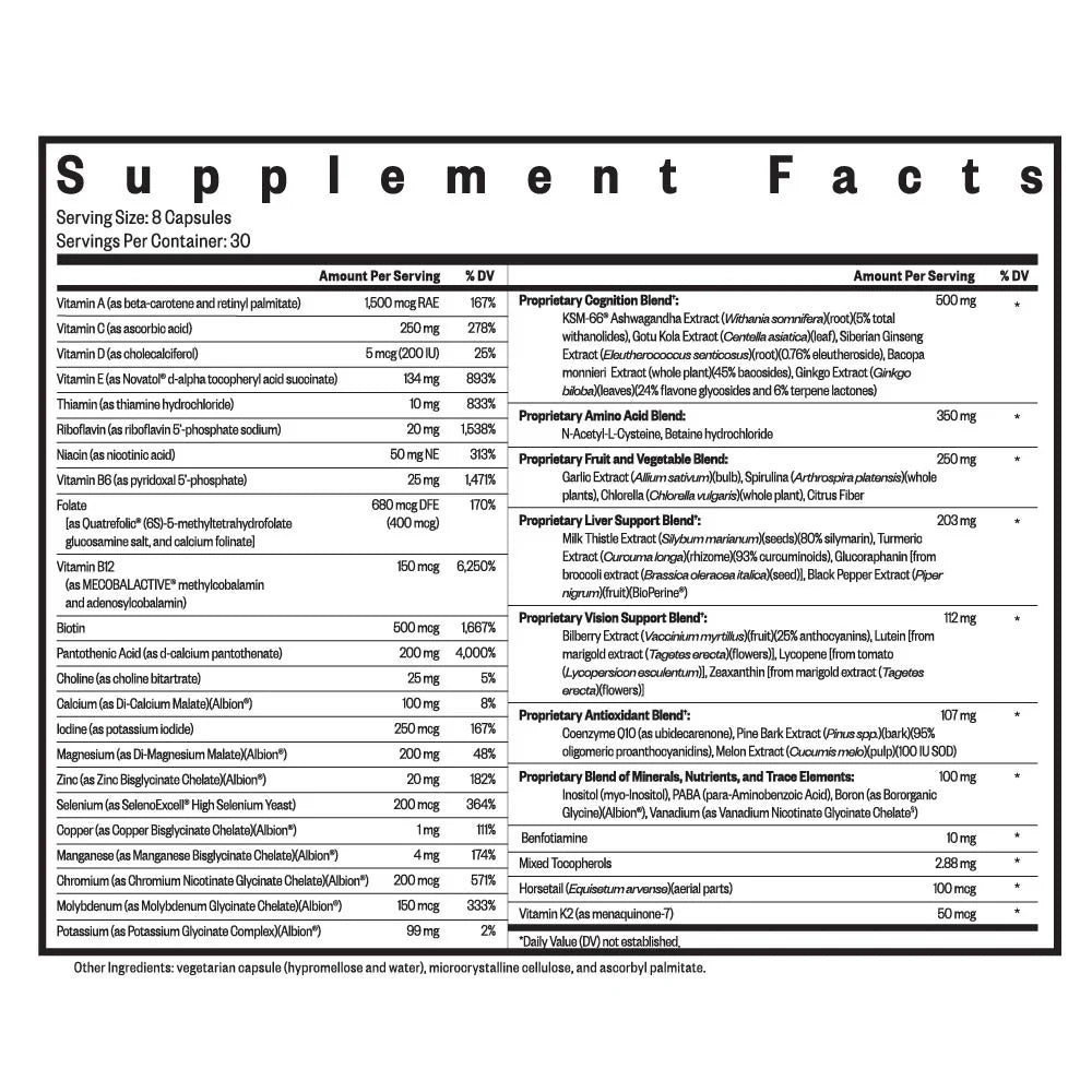 Optimal Multivitamins - 240 capsules