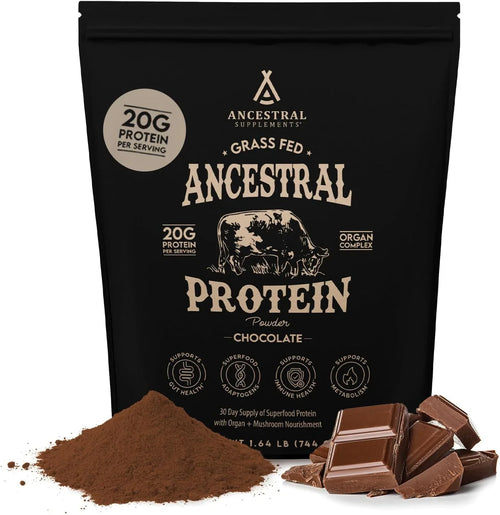 Ancestral Protein Powder - Grass-Fed - Chocolate - 744 grams
