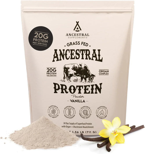 Ancestral Protein Powder - Grass Fed - Vanilla - 711 grams