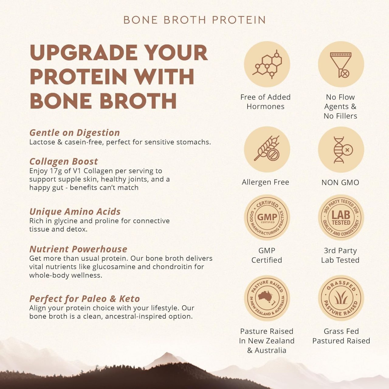 Ancestral Protein Powder - Grass-Fed - Vanilla Chai - 689 grams