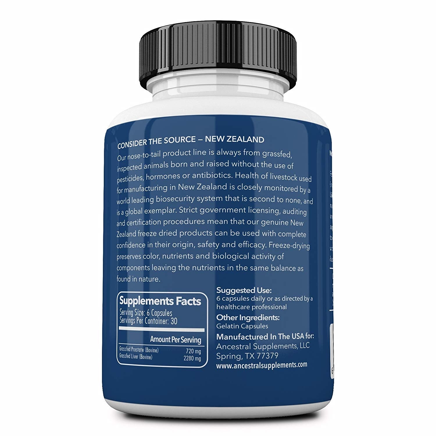 Runderprostaat - Grasgevoerd - 180 capsules - Ergomax