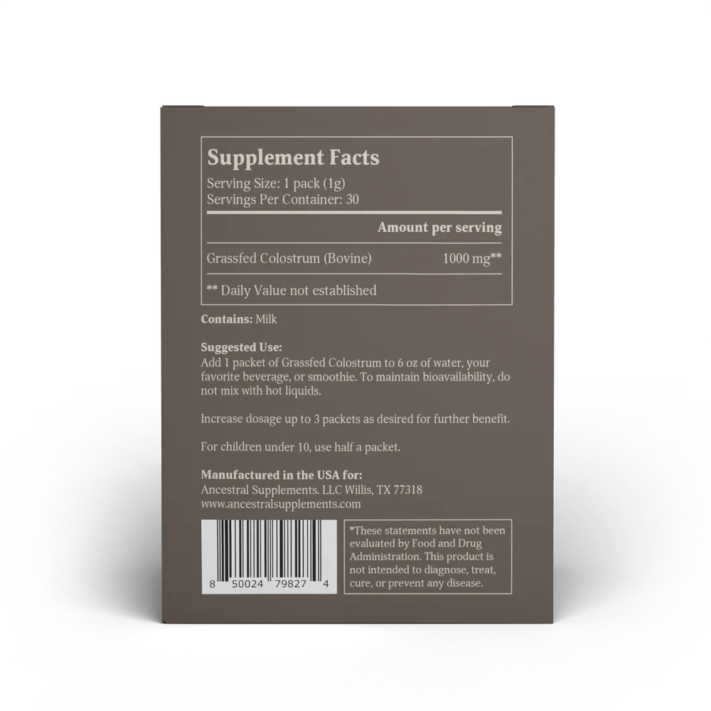 Grasgevoerde Runder Colostrum - 30 sticks - Ergomax