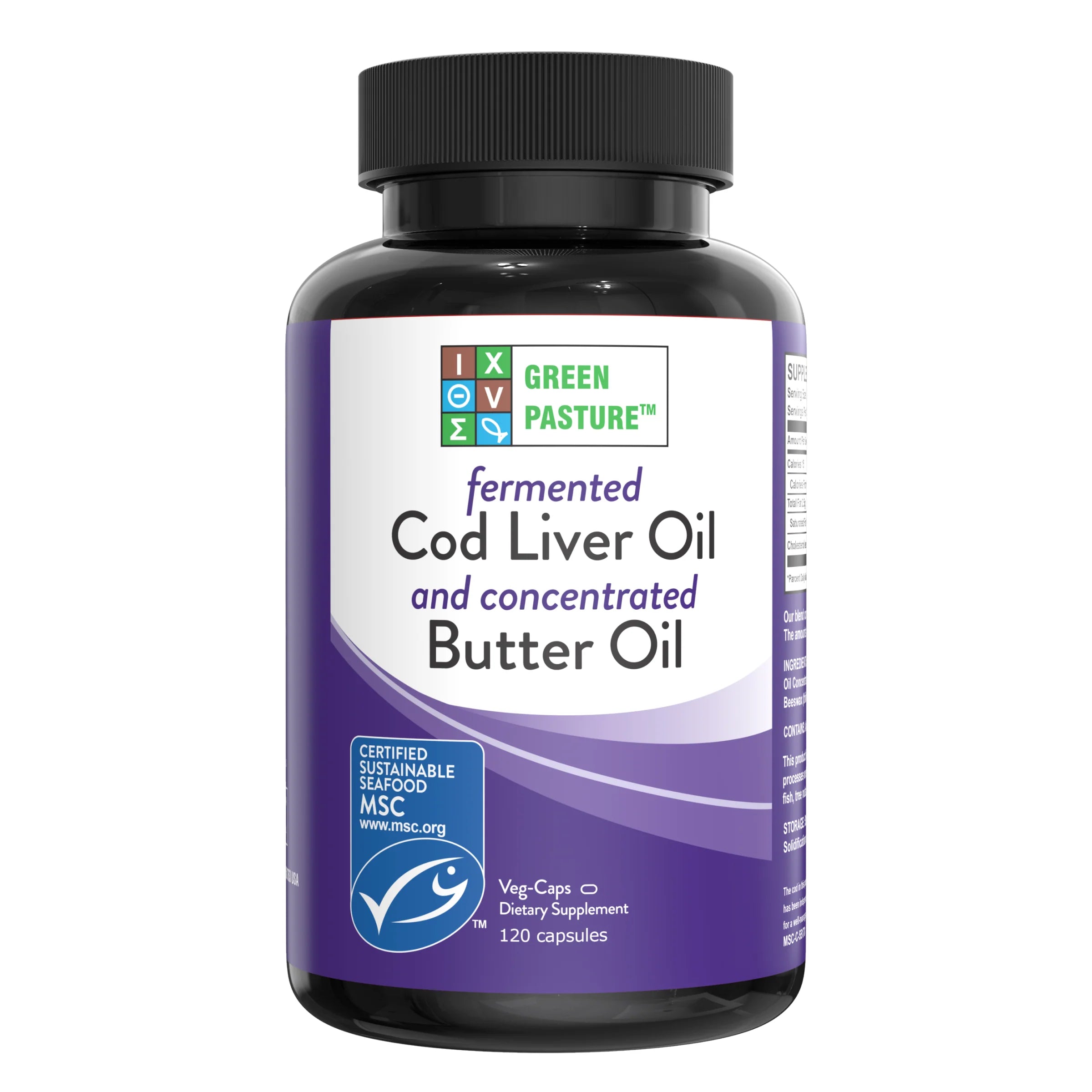 Fermented Cod Liver Oil & Butter Oil Blend - Capsules