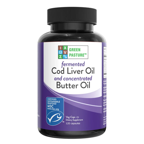Fermented Cod Liver Oil & Butter Oil Blend - 120 capsules