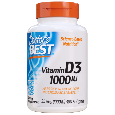 Doctor's Best - Vitamine D3 Softgels - 1000IU