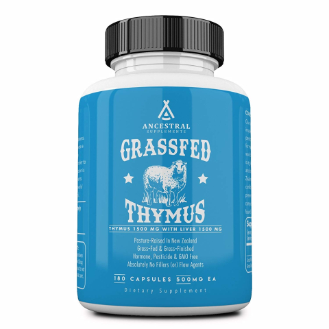 Ancestral Supplements - Grass-fed Thymus - 180 capsules
