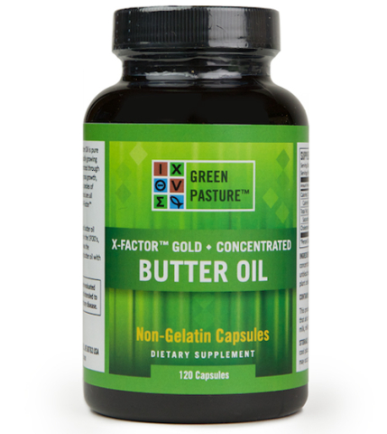 Green Pasture - X-Factor Gold - High Vitamin Butter Oil  - 120 capsules