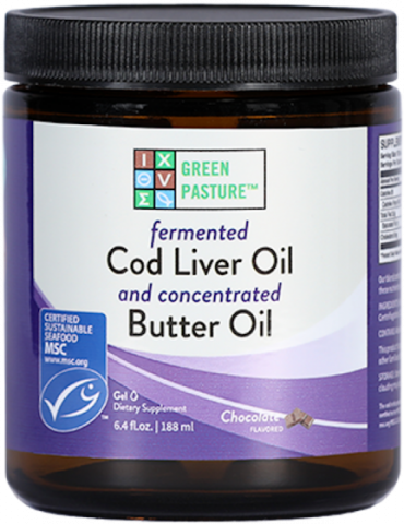Fermented Cod Liver Oil / Butter Oil Blend - Gel - Chocolate