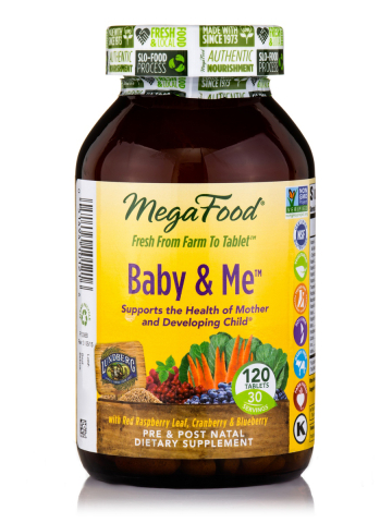 MegaFood - Baby & Me - 120 Vegetarian Tablets - 120 tabletten