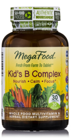 MegaFood - Kid's B Complex - Natural Vitamin B Complex - 30 tablets