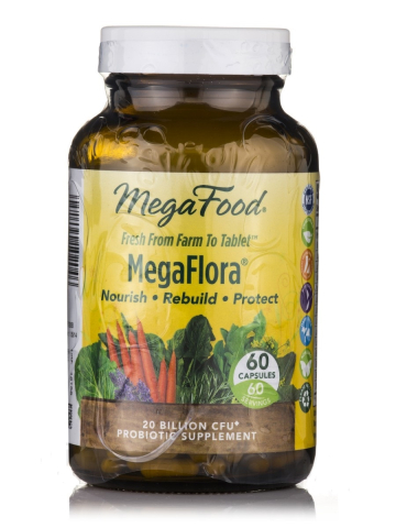 MegaFood - MegaFlora - Natural Probiotics - 60 Capsules