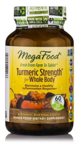 MegaFood - MegaFood - Turmeric Strength for Whole Body - Curcumin Formula - 60 Tablets - 60 tabletten