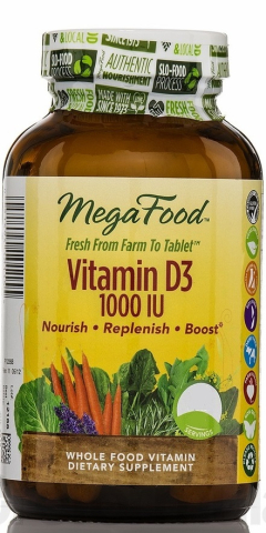 MegaFood - Vegetarian Vitamine D3 - 1000iu - 30 tabletten